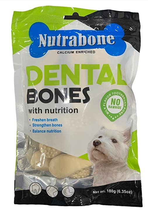 Nutrabobe Dental Boness - Milk Flavour Toothbrush Bones