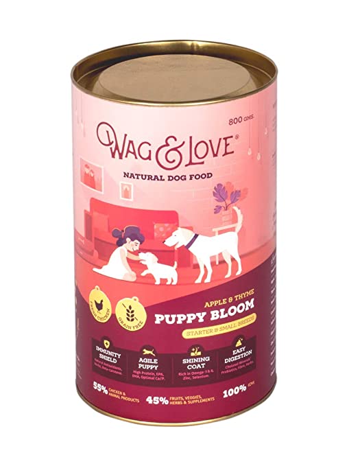 Wag & love - Puppy Bloom - Adult & Thyme - Starter & Small Breed - 800G