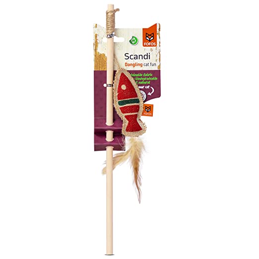 Fofos Scandi Fish with 40cm Wooden Stick